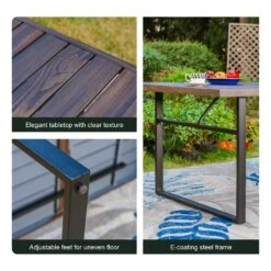 PHI VILLA 7-Piece Patio Dining Set 6 Stackable Chairs And Rectangle Table -Phi Villa 00 04 932beac9 7732 4525 9b77 1a6037f8d427