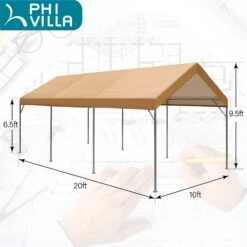 PHI VILLA 10x20 Ft Heavy Duty Carport Car Canopy Instant Garage Party Tent 20 PHI VILLA 10x20 Ft Heavy Duty Carport Car Canopy Instant Garage Party Tent -Phi Villa 01 ad48281f a44d 4537 9592 ae4c77aabc39