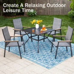 PHI VILLA Outdoor Aluminum Stackable Textilene Sling Chairs -Phi Villa 05 24efa45a a670 44d5 b0cb 17bb6a2a4485