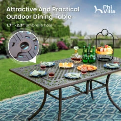 7-Pcs Patio Dining Set Of Cast Aluminum Chairs And Rectangle Table-Phi Villa -Phi Villa 071 2024.5.16 10
