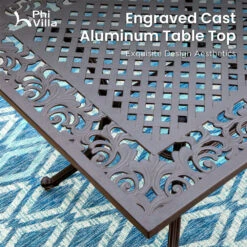 7-Pcs Patio Dining Set Of Cast Aluminum Chairs And Rectangle Table-Phi Villa -Phi Villa 071 2024.5.16 11