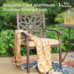 7-Pcs Patio Dining Set Of Cast Aluminum Chairs And Rectangle Table-Phi Villa -Phi Villa 077 2024.5.22 04