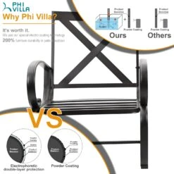 PHI VILLA C-Spring Metal Cushioned Lounge Chairs -Phi Villa 11 01 362f7934 f2b9 4c85 9f3a 3399f35f76be