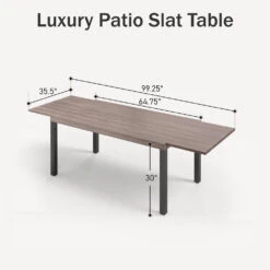 9-Piece Patio Dining Set Flat Expandable Table And Textilene Chairs For Deck Phi Villa 30 9-Piece Patio Dining Set Flat Expandable Table And Textilene Chairs For Deck Phi Villa -Phi Villa 137P 6