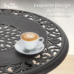 PHI VILLA Cast Aluminum Outdoor Pub Height Bar Table -Phi Villa 13 26378f84 e2ac 4cd4 a649 04137a4af8b2