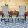 PHI VILLA Patio Folding Adjustable Aluminum & Textilene Dining Chairs -Phi Villa 1 342ab9d1 5fc6 430b b934 e3e80124c90b
