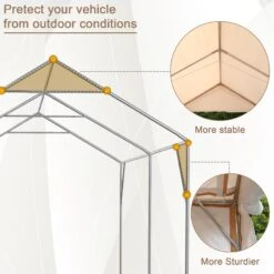 PHI VILLA 10x20 Ft Heavy Duty Carport Car Canopy Instant Garage Party Tent 15 PHI VILLA 10x20 Ft Heavy Duty Carport Car Canopy Instant Garage Party Tent -Phi Villa 1 615f1203 6c07 4e1c b908 be5d0b93d8ae