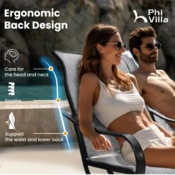 7-Piece Outdoor Dining Set With Textilene Swivel Chairs For Garden,Deck PHI VILLA -Phi Villa 1 6 fb7916b5 5458 4a93 b25f c2c3da3f6c7d