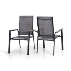 PHI VILLA Outdoor Aluminum Stackable Textilene Sling Chairs -Phi Villa 1 6a0d092b ca7a 4170 bbe9 15710f31ea4f