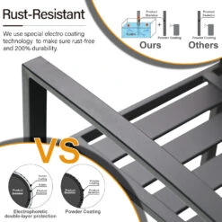 Patio Stackable Dining Chairs For Deck,Backyard PHI VILLA -Phi Villa 1 810f8e54 c0c1 4de5 88c2 1c482275acfc