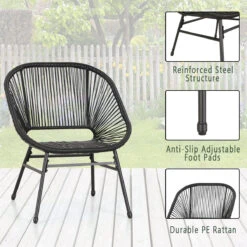 Phi Villa 3-Piece Outdoor Wicker Conversation Set -Phi Villa 1 9b658f1c a168 4615 b66f 2c73883cd35e