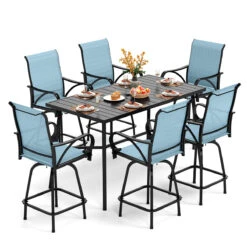 7-Piece Patio Bar Set With 6 Bar Stools For Poolside, Graden PH VILLA -Phi Villa 1 SB7 45111 0000