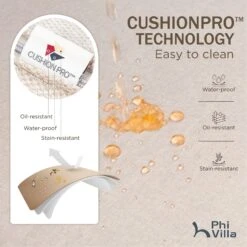 Phi Villa 4-Seater Patio Elegant Steel Sofa With Square Fire Pit Table -Phi Villa 1 1 4 242fc309 a6e9 4009 83fc 4b22224e8652