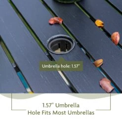 Phi Villa 31" Patio Square Bar Table With Umbrella Hole -Phi Villa 1 dc262970 11d0 4563 bbfc bd57dfa9d44c