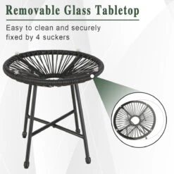 Phi Villa 3-Piece Outdoor Wicker Conversation Set -Phi Villa 1 dd0990c1 9e52 464e 9f72 62c63505b7e0