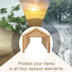 PHI VILLA 10x20 Ft Heavy Duty Carport Canopy Instant Garage With Removable Sidewalls And Doors -Phi Villa 1 e47c5237 eab4 4bda b347 6ce333fa9790