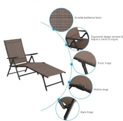 PHI VILLA 2-Piece Patio Adjustable Metal Folding Lounge Chair -Phi Villa 1d1ec34c a501 499e 97cc d696f8814cfb.c0bae6a6f1a5ef660999f5026a409c1f