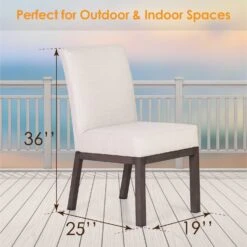 PHI VILLA Patio Textilene Padded Fixed Dining Chairs, Set Of 2 18 PHI VILLA Patio Textilene Padded Fixed Dining Chairs, Set Of 2 -Phi Villa 2022.3.28 1 a5be4fd8 4344 488c 87eb a922630a0a1d