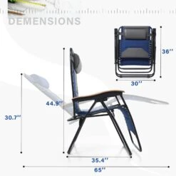 Phi Villa Patio Padded Oversize Recliner Zero Gravity Chair With Cup Holder -Phi Villa 2022.3.29 1 7ad9010e e234 4e9b adb5 21ccea0c6693