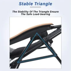 Phi Villa Patio Padded Oversize Recliner Zero Gravity Chair With Cup Holder -Phi Villa 2022.3.30 4