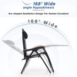 Phi Villa Patio Padded Oversize Recliner Zero Gravity Chair With Cup Holder -Phi Villa 2022.3.30 6