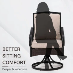 PHI VILLA 7-Piece Patio Dining Set With 6 Cushioned Steel & Rattan Chairs And Rectangle Table -Phi Villa 2023.10.7 1 6eda05b9 8d19 493c 8a35 6fa7ac1eae6f