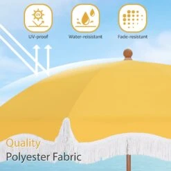 Phi Villa 7ft Patio Beach Tassel Umbrella UPF 50+ With Carry Bag -Phi Villa 2023.6.5 6 bfaa9414 3b37 4adb 9570 65ef3d08e2dd
