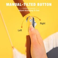 Phi Villa 7ft Patio Beach Tassel Umbrella UPF 50+ With Carry Bag -Phi Villa 2023.6.7 18