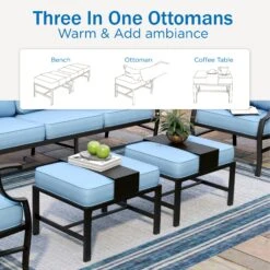 Phi Villa Outdoor Steel Sofa Set With Rectangle Fire Pit Table For Sale -Phi Villa 2024.2.19 06 1a1e69bc a794 4f19 8aea 1005b886de36