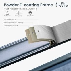 Phi Villa 3-Pcs Patio High Bar Set-Textilene Swivel Stools & Sea Stone Tabletop Design -Phi Villa 2024.2.20 06 c264dded ba47 4cd0 9efd 34e5c9070852