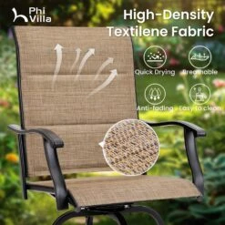 3/5-Piece Patio Bistro Set Of Textilene Swivel Bar Stools PHI VILLA -Phi Villa 2024.3.13 3 f0f5565c b922 44c7 8a70 2746d5d3035e