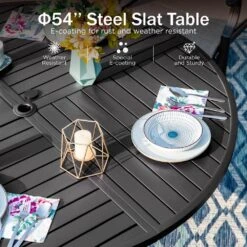 7-Piece Patio Dining Set For Backyard With Bullseye Pattern Chairs And Round Table-Phi Villa -Phi Villa 2024.4.22 PV 409 2 784cfdf8 f8e3 40cc 92e3 bfa7eb3632fa