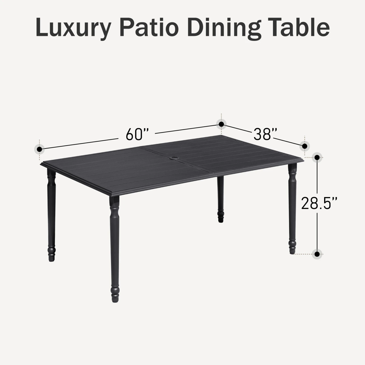 7-Piece Patio Dining Set With Enlarged Table & Textilene Swivel Chairs For Garden,Deck Phi Villa 12 7-Piece Patio Dining Set With Enlarged Table & Textilene Swivel Chairs For Garden,Deck Phi Villa - Image 10