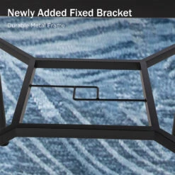 PHI VILLA Outdoor Bar Stools Set With Steel Swivel Cushioned Bar Stools And High Table With Geometric Patterns -Phi Villa 2024.6.5 PV 408 5 e401ab2f 3b21 45d4 ab67 cd2738e4e865