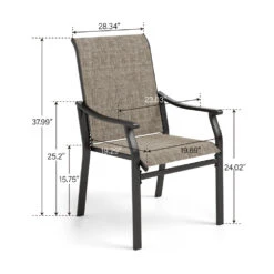9-Piece Brown Textilene Fixed Chair Outdoor Dining Set-Phi Villa -Phi Villa 2024.7.22 1 faeac150 95c5 48c7 8a7c 0a50d8bf6dc7 2