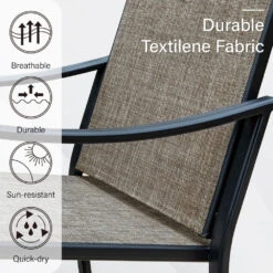 Patio 2-Piece Textliene Fixed Chair For Dining Garden PHI VILLA -Phi Villa 2024.7.22 2 5cc29796 7353 44a8 b09f 154673ebb52f 4