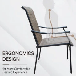 9-Piece Brown Textilene Fixed Chair Outdoor Dining Set-Phi Villa -Phi Villa 2024.7.22 4 e9a75f45 5c7d 443e 9971 b36bf769b0ec 2