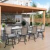 Phi Villa Outdoor Swivel Bar Stools With Rattan Backrest -Phi Villa 240715 2 E02GF131 0000.compose