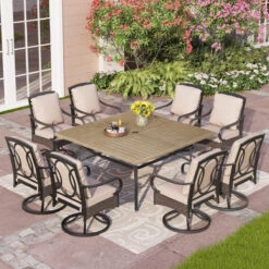 Outdoor Rattan Swivel Dining Chairs For Graden, Balcony PHI VILLA 27 Outdoor Rattan Swivel Dining Chairs For Graden, Balcony PHI VILLA -Phi Villa 241104 S9 45958 0000.compose