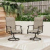 Patio Upgraded Padded High Back Dining Chairs For Porch, Deck, Backyard PHI VILLA -Phi Villa 25 0102 E02GF116 SP 0000