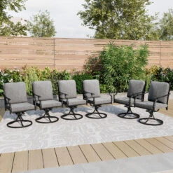 Phi Villa Calabash Patio Dining Chairs-Swivel Chairs & Fixed Chairs -Phi Villa 250228 3 E02GF167 SW 1 0000.compose