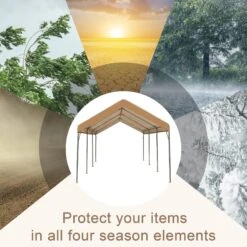 PHI VILLA 10x20 Ft Heavy Duty Carport Car Canopy Instant Garage Party Tent 17 PHI VILLA 10x20 Ft Heavy Duty Carport Car Canopy Instant Garage Party Tent -Phi Villa 2 30ae72ff 1e4e 413f 9ee3 b7f9514e258f