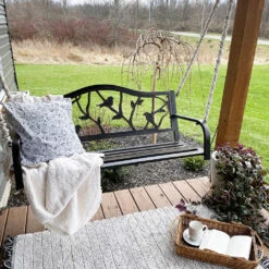 Phi Villa Metal Outdoor Porch Swing, Hanging Patio Bench 15 Phi Villa Metal Outdoor Porch Swing, Hanging Patio Bench -Phi Villa 2 37ba3994 8f0a 42f0 9cce 59170860c0fd