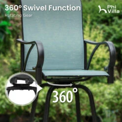 7-Piece Patio Bar Set With 6 Bar Stools For Poolside, Graden PH VILLA -Phi Villa 2 59093987 1743 4e8e 9aa0 df0efa4b2bf4