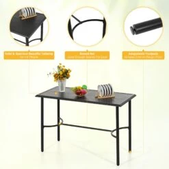 PHI VILLA Patio Large Height Metal Bar Table For 4-6 People -Phi Villa 2 94a4bdd3 c00d 4524 a726 dae0346fee01