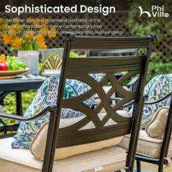PHI VILLA Outdoor Steel Swivel Cushioned Bar Stools With Pillows -Phi Villa 407 PV 2024.6.17 1 ff7164cb 2b5f 45e0 be17 29380cc9afba