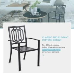 7-Piece Patio Dining Set With Stackable Chairs For Balcony, Porch PHI VILLA 37 7-Piece Patio Dining Set With Stackable Chairs For Balcony, Porch PHI VILLA -Phi Villa 4 2210f612 ffed 49ce a3bc 02d7d50272f7