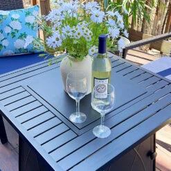 Phi Villa 4-Seater Outdoor Steel Conversation Sofa Set With Fire Pit Table -Phi Villa 4 5a14344d 0e13 49dd 84db 3ecdfef7e083