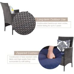 PHI VILLA 7-Piece Outdoor Dining Set With Rattan Cushioned Chairs & Steel Panel Table -Phi Villa 4 ceb59728 c3ad 4381 9689 a90421f9f07b