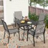 5-Piece Patio Textliene Dining Set For Garden PHI VILLA 2 5-Piece Patio Textliene Dining Set For Garden PHI VILLA -Phi Villa 5 Piece Patio Textliene Dining Set for Garden PHI VILLA S5 188 00002